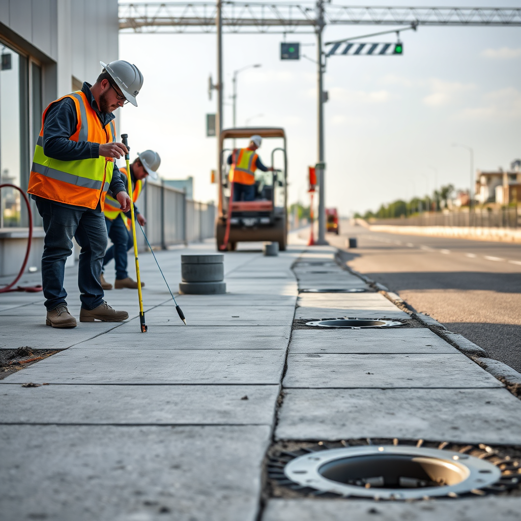 Municipal infrastructure construction works
